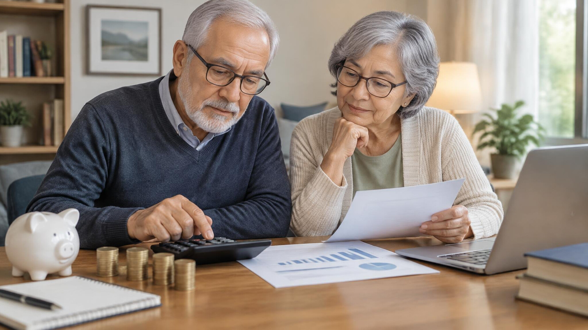 retired couple budgeting
