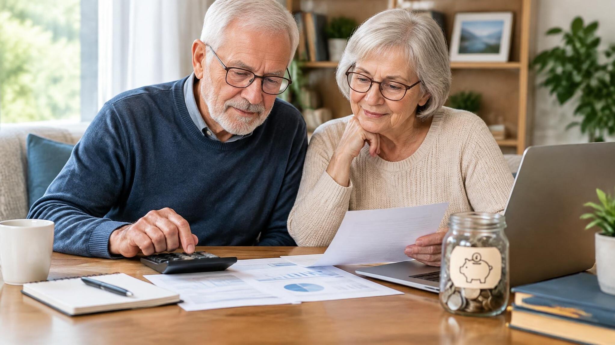 retired couple budgeting